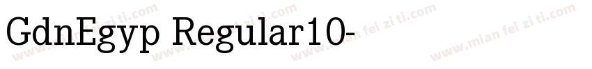 GdnEgyp Regular10字体转换